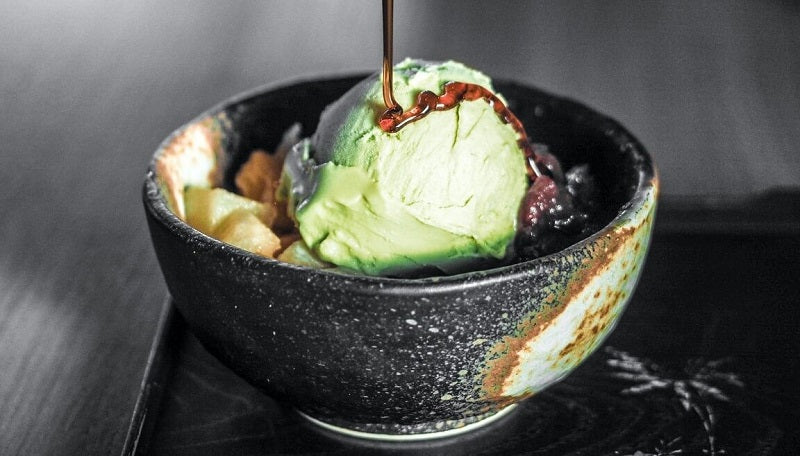 Matcha- Eis-Dessert