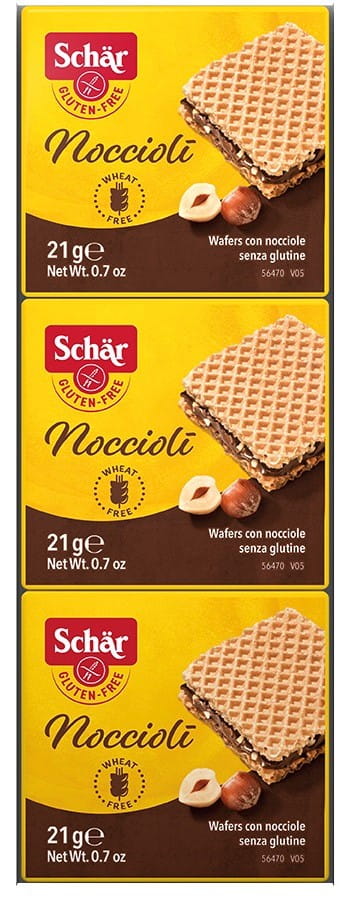 Noccioli glutenfreie Nusswaffeln 63 g SCHÄR - Biogo.de