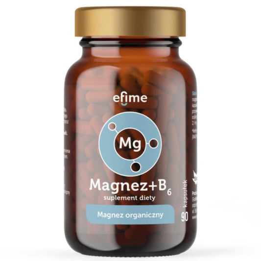 EKAMEDICA efime Magnesium + B6 Kapseln, 90 Stück, Nahrungsergänzungsmittel für Muskel- und Nervenunterstützung