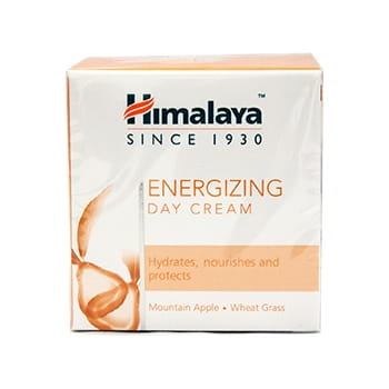 HIMALAYA belebende Tagescreme in 50 ml mit natürlicher Pflege, sichtbarer Cremebehälter und frischer Verpackung.