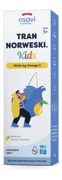 Norwegischer Osavi Omega 3 Trank für Kinder, Zitronengeschmack, 50 ml Flasche mit 1000 mg Omega-3-Fettsäuren