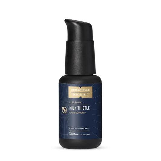 Quicksilver Scientific Nanoemulgierte Mariendistel-Milchsaftflasche für Lebergesund, 50 ml, mit natürlicher Mariendistel-Infusion