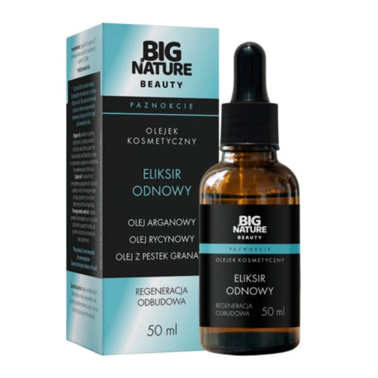Großer Natur-Öl Erneuerungselixier von BIG NATURE, 50 ml Flasche, zur Nagelpflege und Nagelstärkung.
