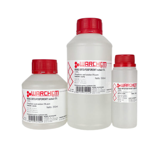 Rein 100 ml WARCHEM ORTHHO-PHOSPHORSÄURE 5 % Flasche, klare Lösung für chemische Anwendungen