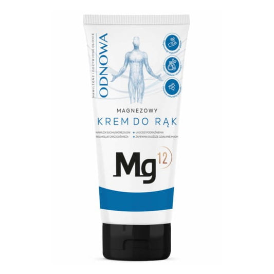 Kraven Paradax Mg12 Renewal Magnesium Handcreme 100 ml, cremige Handpflege mit Magnesium in einer weißen Tube.