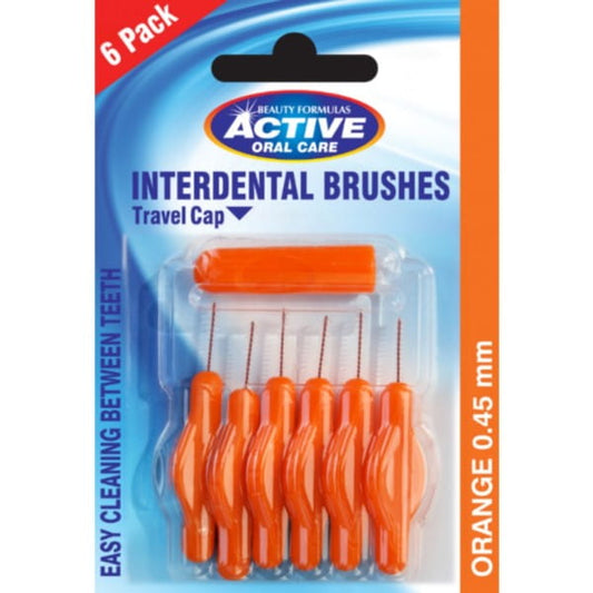 Interdentalreiniger von BEAUTY FORMULAS, 6er Pack, für die gründliche Reinigung zwischen den Zähnen, inklusive Griff und Bürsten.