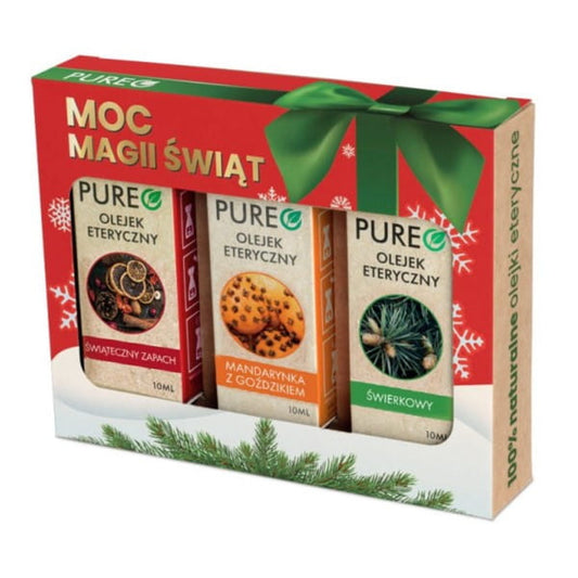 Reiner Weihnachtszauber Set mit drei Flaschen à 10 ml von TRADIX GROUP, festliche Duftöle für Weihnachtsdekorationen