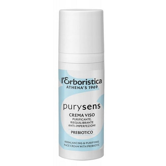 Prebiotische Creme von ATHENA’S L'Erboristica Purysens, 50 ml, mit pflegender Textur und sanfter Konsistenz, ideal für die Hautpflege