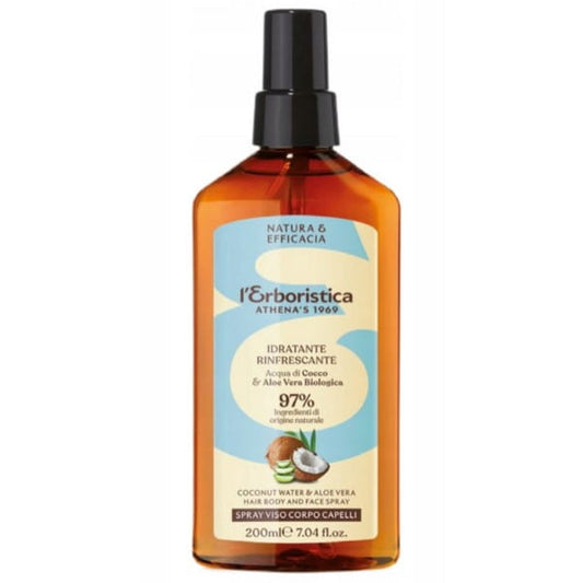 ATHENA’S L'Erboristica Kokosnuss Körper- und Haarspray, sprayflasche mit Kokosduft, für Körper und Haare