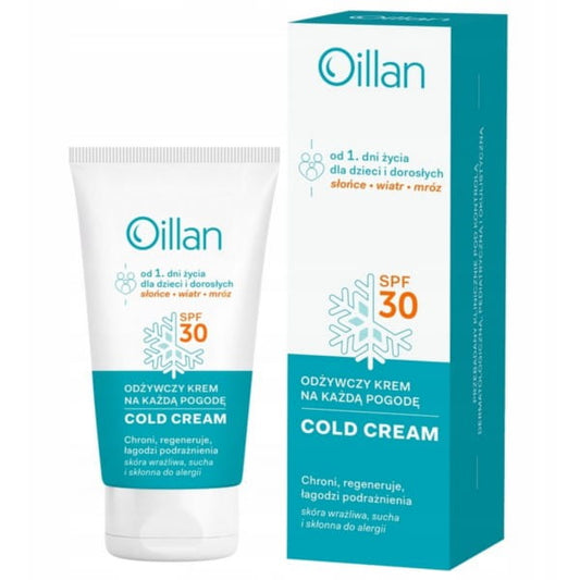 HIMALAYA Oillan Cold Cream, schützende Gesichts- und Körpercreme in 50 ml, cremige Textur für trockene Haut