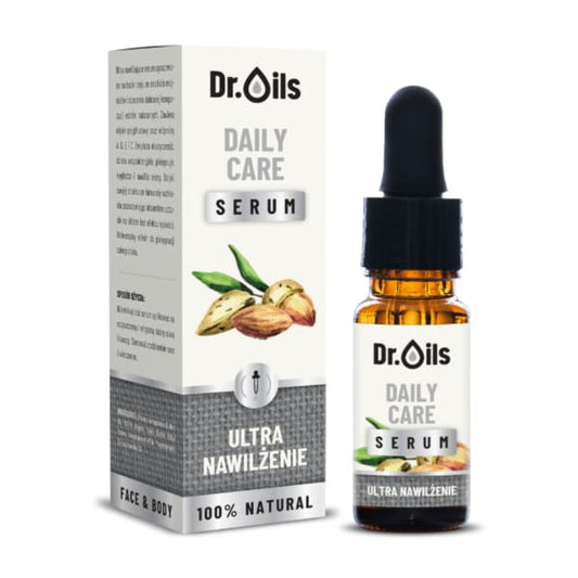 Dr. Oils Serum Tägliche Pflege in 30 ml Flasche, feines Hautpflegeprodukt mit natürlicher Formulierung, für gesunde Haut.