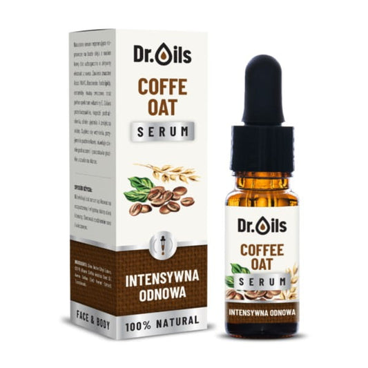 Dr. Oils Kaffee-Hafer Serum in 10 ml Flasche, pflegt die Haut mit Kaffee- und Haferextrakten, natürliche Hautpflege von Dystrybutor: Biogo.pl