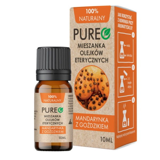 Ätherisches Mandarinen-Nelkenöl in Flasche, für Aromatherapie und Naturkosmetik, von Dystrybutor: Biogo.pl