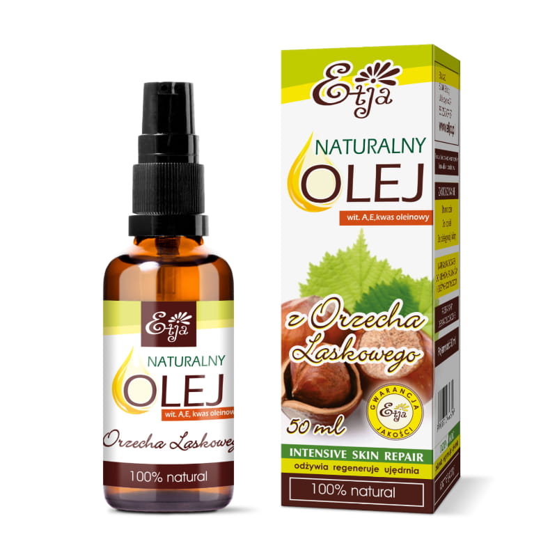 Unraffiniertes, kaltgepresstes Haselnussöl 50 ml ETJA MHD: 12-2026