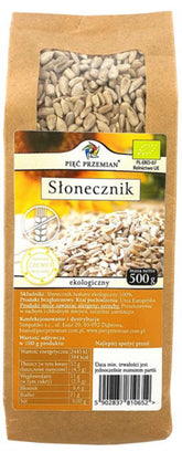 Glutenfreie Sonnenblumenkerne BIO 500g FÜNF ÄNDERUNGEN - Biogo.de