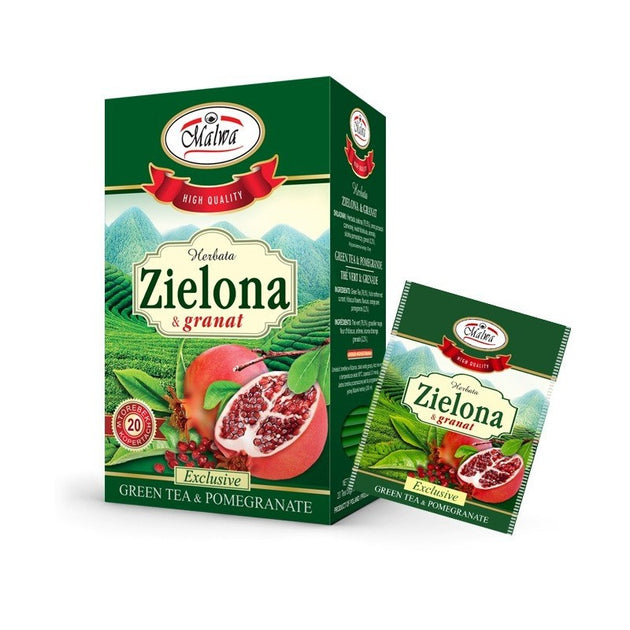 Grüner Tee + Granatapfel Fix 20 x 15g MALWAV - Biogo.de