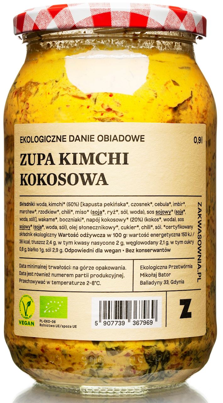 Kokos-Kimchi-Suppe BIO 900 ml - ZAKWASOWNIA - Biogo.de