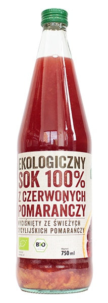 Roter Orangensaft 100% BIO 750 ml EKOWITAL - Biogo.de