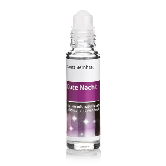 Rollerball Gute Nacht mit Kräuterhaus Sanct Bernhard, 10 ml, entspannender Kräutermix in eleganter Verpackung