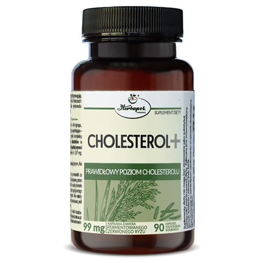 Cholesterin+ Nahrungsergänzungsmittel, 90 Kapseln von Herbapol, mit natürlichen Inhaltsstoffen zur Cholesterinregulierung