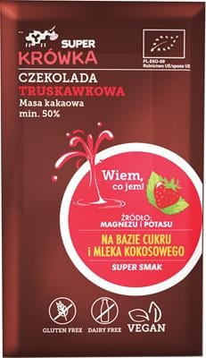 Laktosefreie Erdbeerschokolade von MEGUSTO, glutenfrei, Bio, 80 g, mit fruchtigem Erdbeergeschmack und cremiger Schokoladenfassung