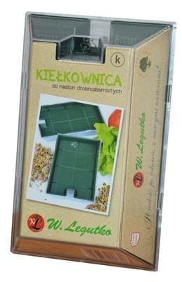 Kleine LEGUTKO Keimmaschine für feinkörniges Saatgut, kompakte Saatgutkeimmaschine in Gebrauch oder auf einer Tabelle liegend