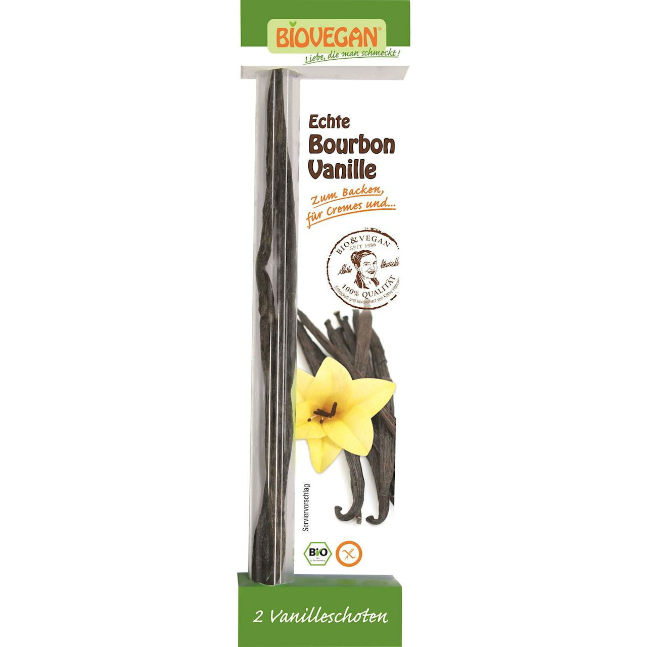 Bourbon-Vanilleschote BIO (2 Stück) - BIO VEGAN