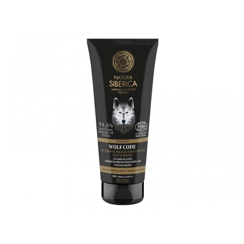 Natura Siberica Hand- und Gesichtspflegecreme, eco, 80 ml, schützt und pflegt Haut, natürliche Inhaltsstoffe, für Männer