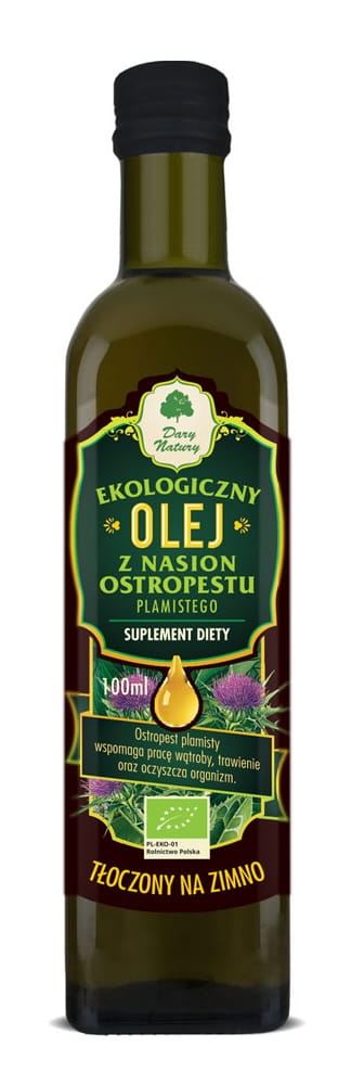 Mariendistelkernöl nativ BIO 100 ml - DARY NATURY