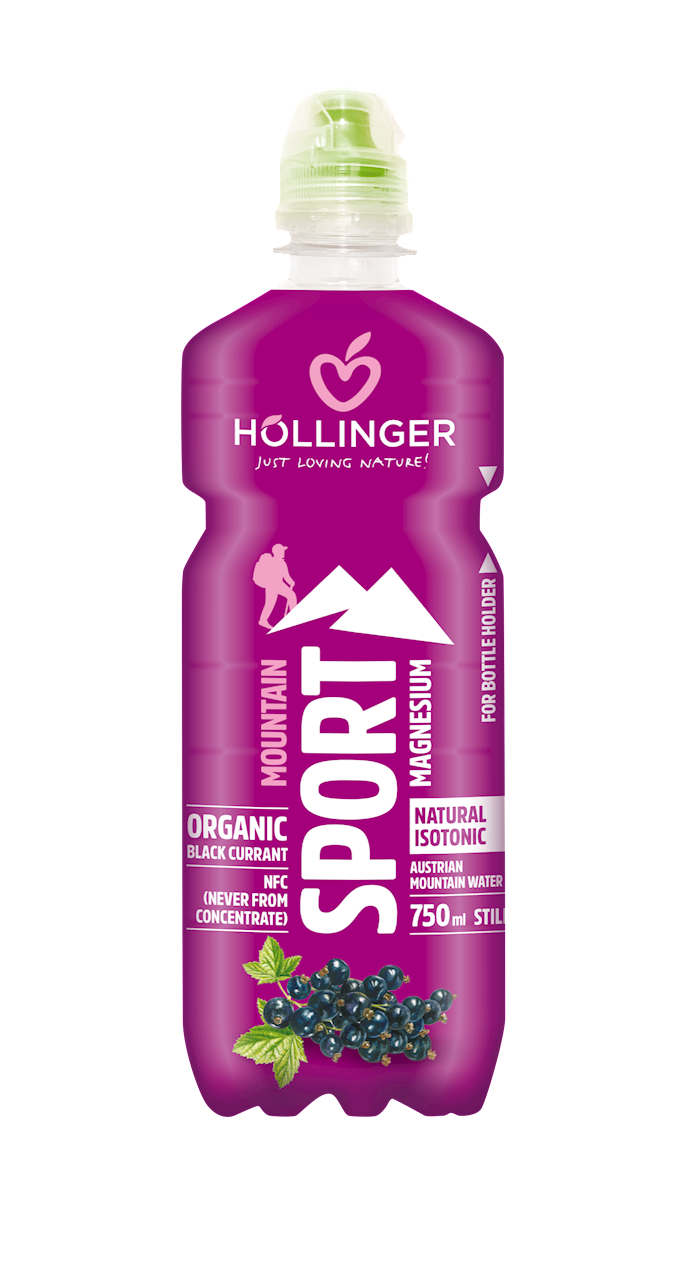 Sportgetränk mit Johannisbeergeschmack BIO 750 ml - HOLLINGER