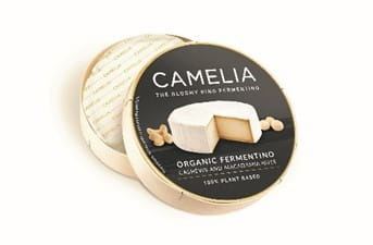 Bio Fermentino aus Cashew- und Macadamianüssen mit Schimmelpilzschale, 100 g, von CASA DEL FERMEN, in einer weißen Schale.