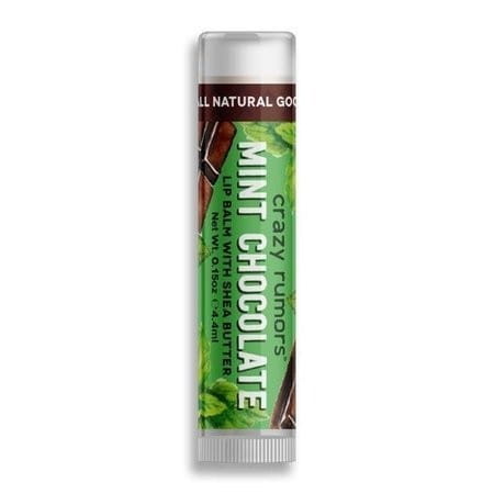 Natürliche Minzschokolade CRAZY RUMORS Lippenbalsam mit Minz- und Schokoladenduft, pflegt und erfrischt die Lippen.