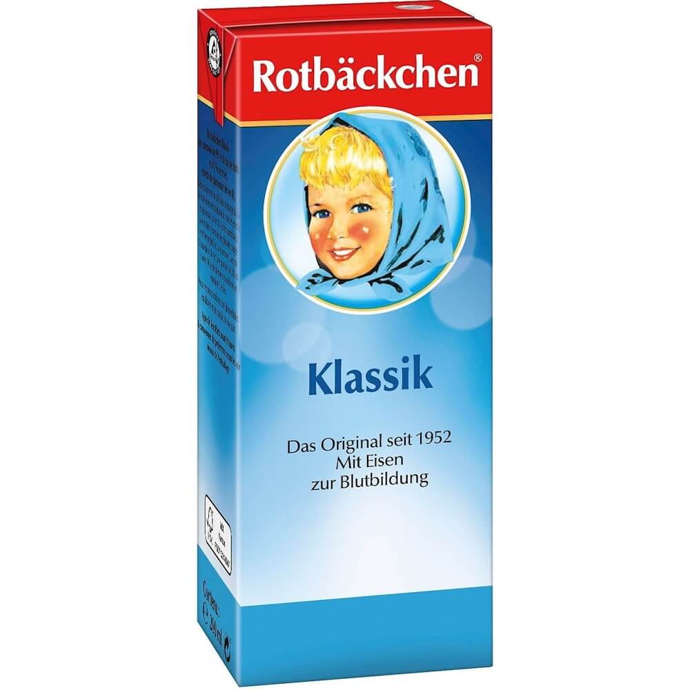 Multifruchtgetränk mit Honig von ROTBACKCHEN, 200 ml Flasche, zeigt die farbige Getränkeverpackung mit Früchten und Honig.