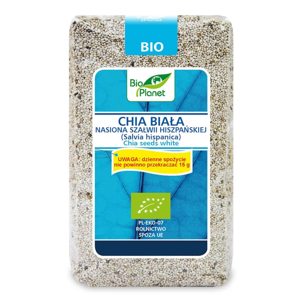 Weißer Chia - Spanischer Salbei Samen BIO 400 g - BIO PLANET