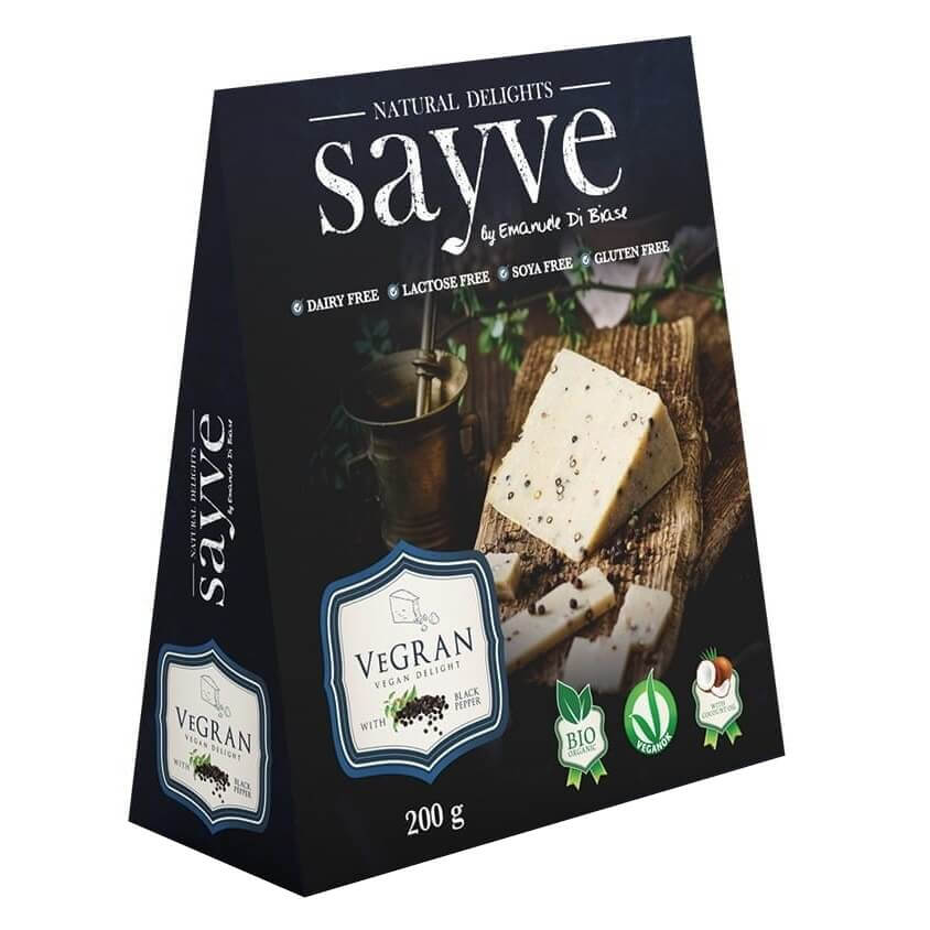Veganes Bio-Produkt mit Kichererbsen und schwarzem Pfeffer, laktosefrei und glutenfrei, 200 g von SAYVE