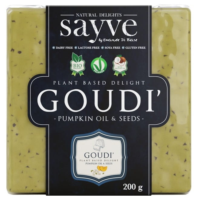 Veganes Produkt mit Kichererbsen, Kürbis und Pfeilwurz von SAYVE, laktose- und glutenfrei, 200 g, biologisch