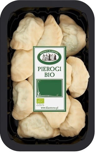 Knödel mit Himbeeren aus biologischer Produktion, 400 g, von PRODUKTY KLASZTORNE, frisches und köstliches Dessert.