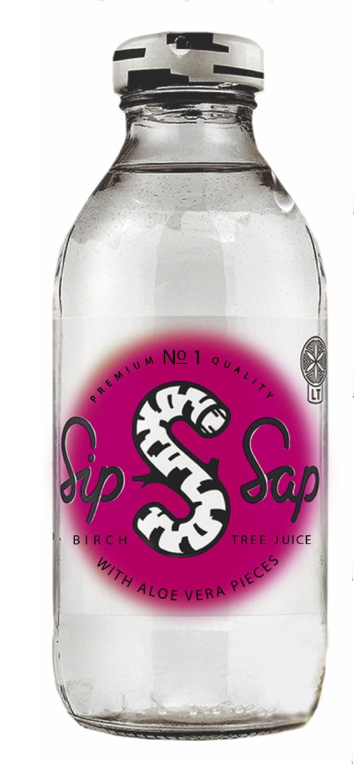 Birkensaft mit Aloe-Stücken glutenfrei BIO 330 ml - SIPSAP