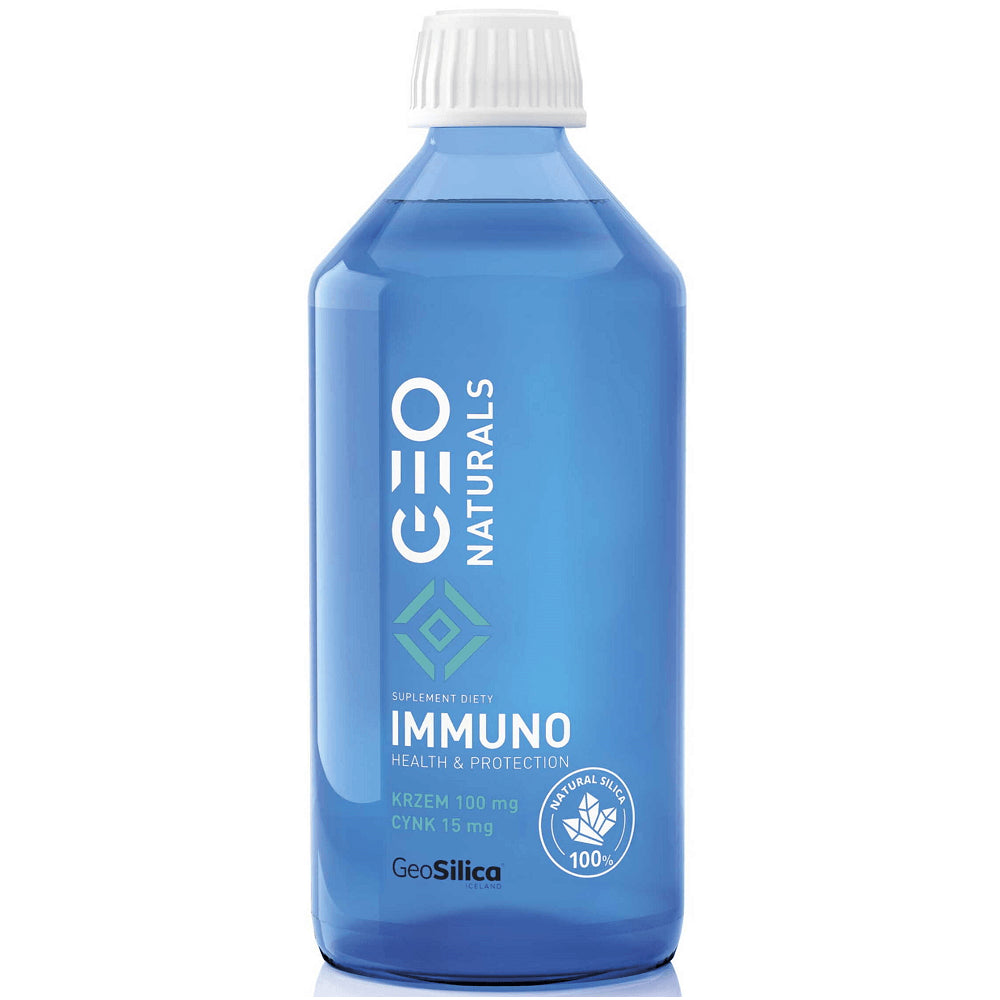 Medizinische Geonaturals Silizium Zink-Getränk in 500 ml Flasche, fördert Immungesundheit und Schutz, von MEDICALINE