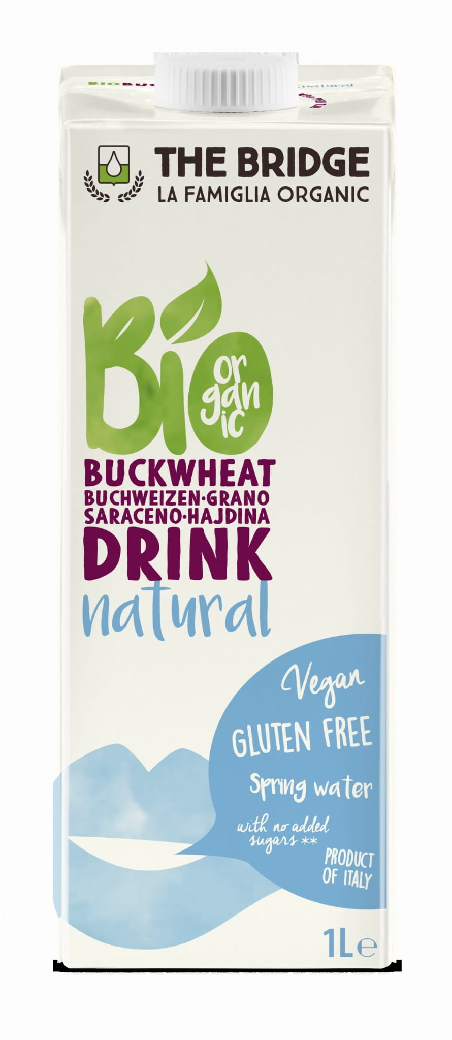 Buchweizengetränk mit Reis ohne Gluten 1000ml EKO THE BRIDGE