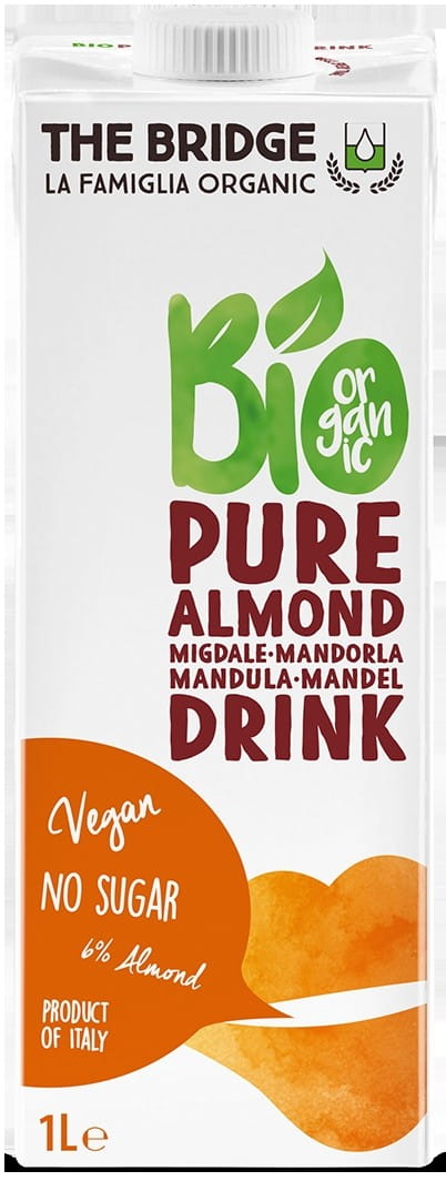 Mandelgetränk 6% ohne Zucker ohne Gluten 1000ml EKO THE BRIDGE
