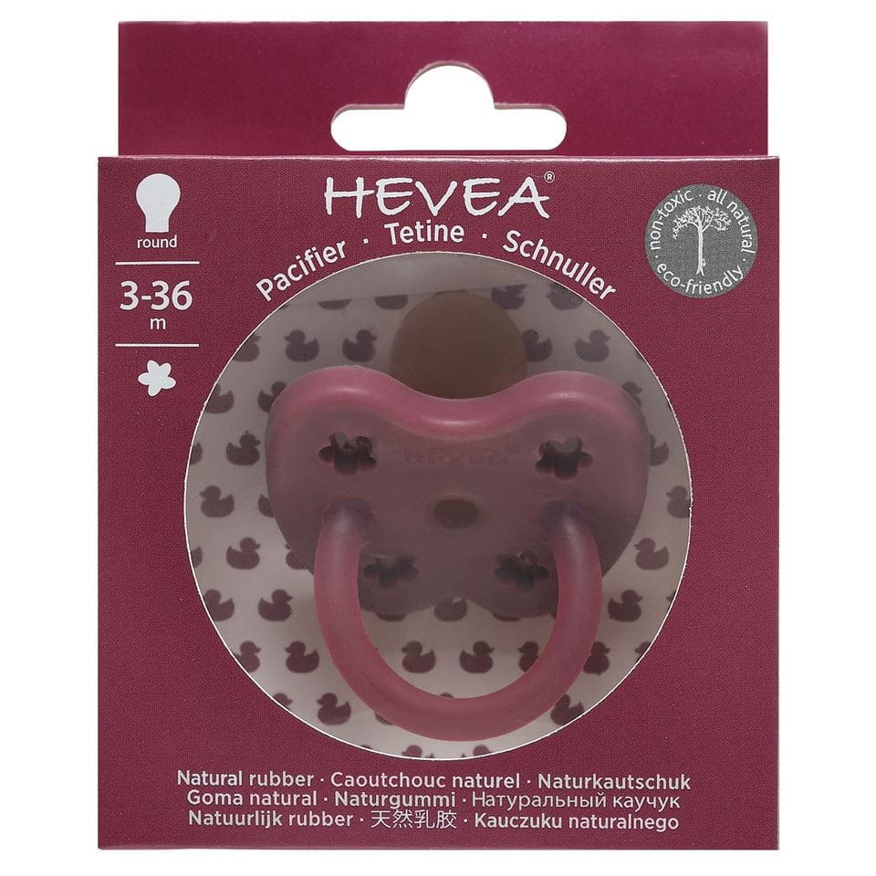 Runder rosa Gummisauger 3 - 36 Monate - HEVEA