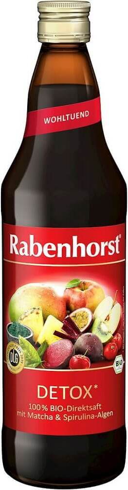 Mehrfruchtsaft mit Matcha, Rote Bete und Spirulina in 750 ml Flasche, Bio-Qualität von RABENHORST