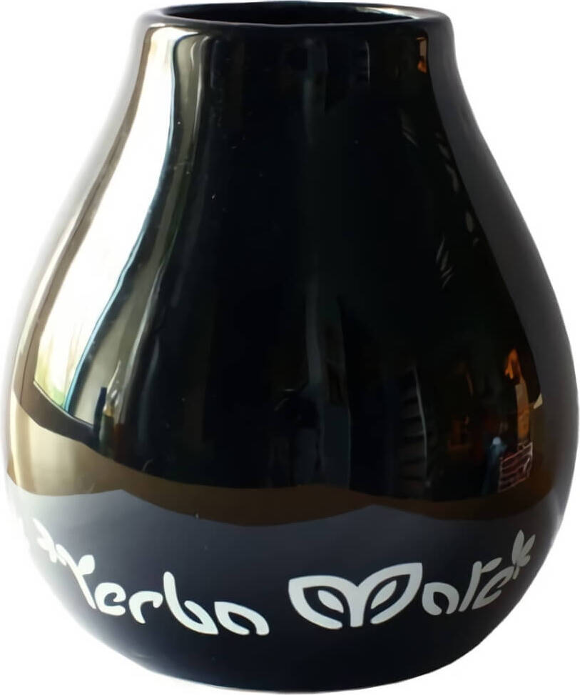 Schwarze Keramikmatero 350 ml - BIO MATE GREEN