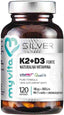 Vitamin K2 K - 2 + D3 D - 3 2000iu 120 Kapseln MYVITA SILVER PURE