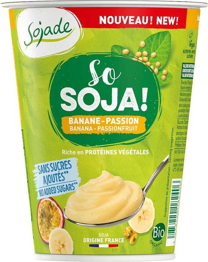 Sojaprodukt Banane - Passionsfrucht BIO 400 g - SOJADE