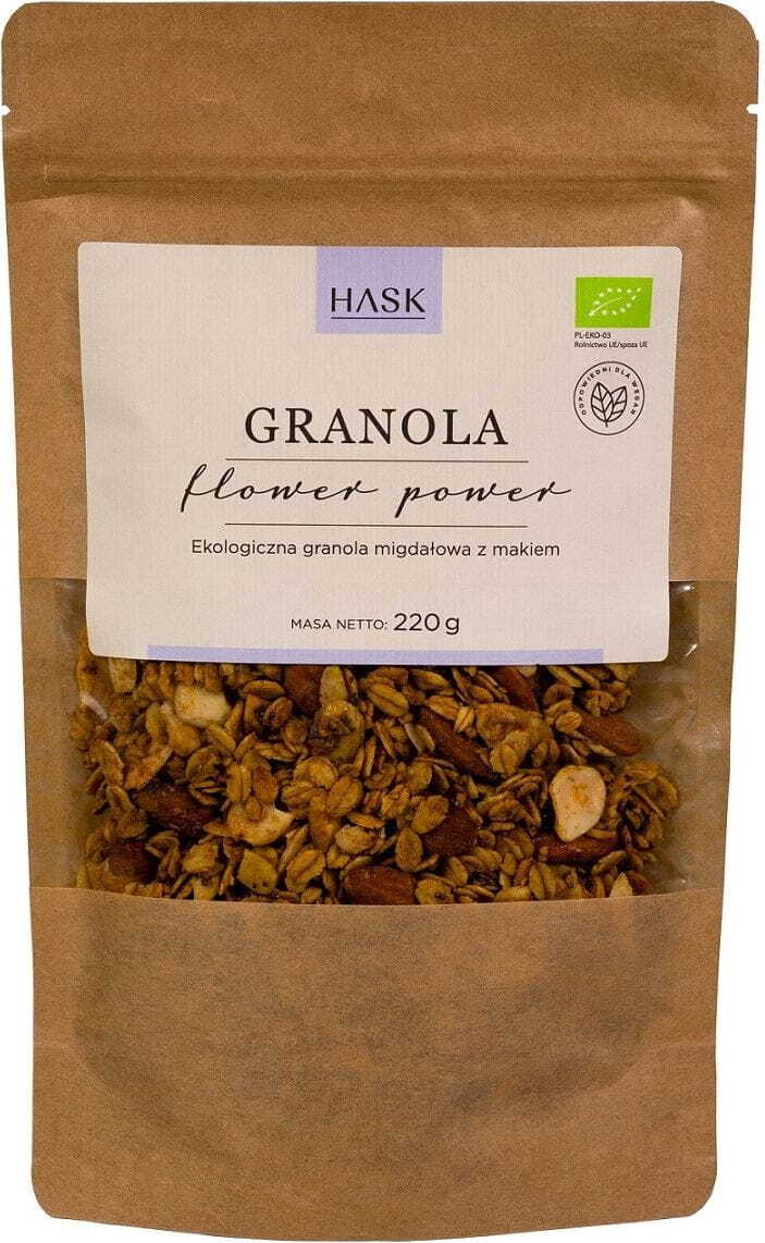 Granola Mandeln - Mohn (Flower Power) BIO 220 g - HASK