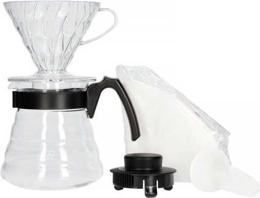 V60 Kaffeebrühset (Tropfer + Server + Filter) - HARIO