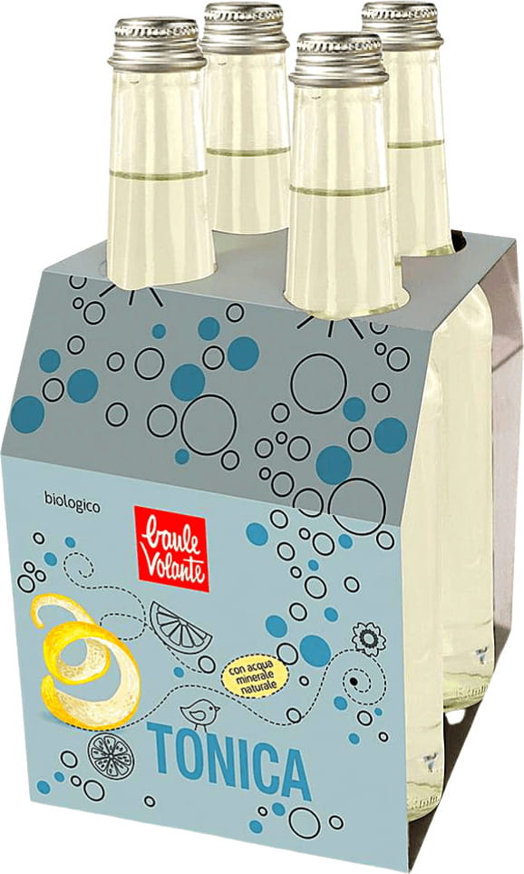 Bio Tonic-Getränk mit Kohlensäure, 275 ml, von ECOR, in einer transparenten Flasche mit erfrischender Optik