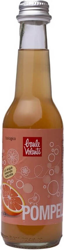 Sprudelndes Bio-Getränk aus rosa Grapefruits in 275 ml Flasche von ECOR, erfrischend und naturbelassen